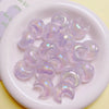 High Sense Uv Fine Flash Acrylic Moon Side Hole Beads Diy Mobile Phone Chain Key Chain Car Hanging Accessories