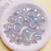 High Sense Uv Fine Flash Acrylic Moon Side Hole Beads Diy Mobile Phone Chain Key Chain Car Hanging Accessories