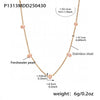High Textured Pink Freshwater Pearl Collarbone Necklace In Stainless Steel With Geometric Shape And Electroplating For Women