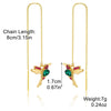 Highend Alloy Geometric Earrings For Women With Long Tassel And Butterfly Love Bird Design