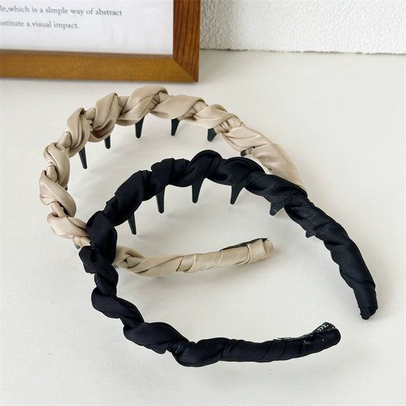 Highend Fabric Handmade Women's Skull Headband Tooth Comb Hairpin Headwear