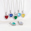Highend Heartshaped Copper Necklace Pendant Clavicle Chain
