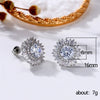 Highend Luxury Copper Snowflake And Flower Earrings With Full Diamond Zircon