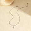 Highend Stainless Steel 18K Gold Plated Zircon Inlaid Geometric Tassel Necklace For Women