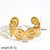 Highend Stainless Steel Women's Bracelet With Flower Leaf Design And Electroplating Treatment