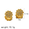 Highgrade Butterfly Pearl Earrings Titanium Steel With The Crown Pattern Electroplated