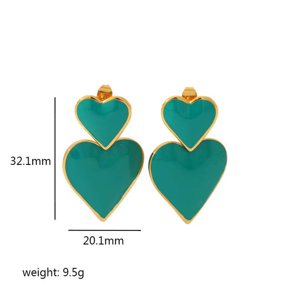 Highgrade Butterfly Pearl Earrings Titanium Steel With The Crown Pattern Electroplated