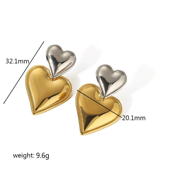 Highgrade Butterfly Pearl Earrings Titanium Steel With The Crown Pattern Electroplated