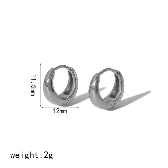 Highgrade Butterfly Pearl Earrings Titanium Steel With The Crown Pattern Electroplated