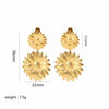 Highgrade Butterfly Pearl Earrings Titanium Steel With The Crown Pattern Electroplated