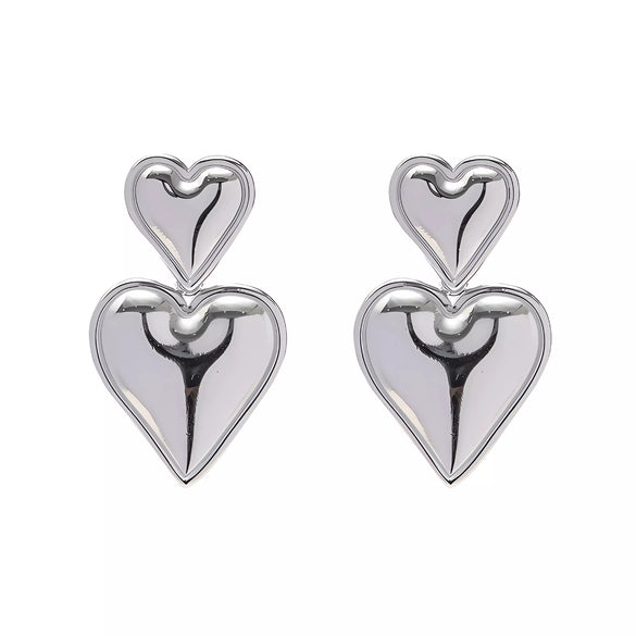 Highgrade Butterfly Pearl Earrings Titanium Steel With The Crown Pattern Electroplated