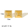 Highgrade Butterfly Pearl Earrings Titanium Steel With The Crown Pattern Electroplated