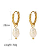 Highgrade Butterfly Pearl Earrings Titanium Steel With The Crown Pattern Electroplated