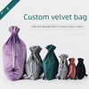 Highgrade Velvet Jewelry Drawstring Gift Dustproof Makeup Play Bag With Chain Type Design Bundle Pocket Style And Thermal Transfer Printing Process