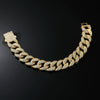 Hip Hop Alloy Geometric Bracelet With Electroplating Treatment