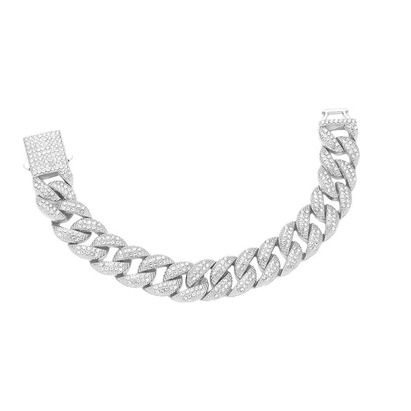 Hip Hop Alloy Geometric Bracelet With Electroplating Treatment