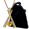 Hip Hop Baseball Bat Style Alloy Geometric Goldplated Men's Necklace