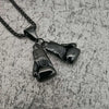Hip-Hop Boxing Gloves Titanium Steel Necklace 1 Piece