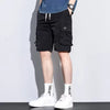 Hip-Hop Boys Light Color Denim Shorts Men'S Summer Thin Loose Straight Tencel Medium Pants  New Arrival Pants