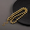 Hip-hop Classic Style Solid Color Stainless Steel Plating 18k Gold Plated Unisex Necklace
