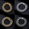 Hip-Hop Cool Style Solid Color Copper Plating Inlay Zircon K Gold Plated Rhodium Plated Unisex Bracelets