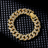 Hip-Hop Cool Style Solid Color Copper Plating Inlay Zircon K Gold Plated Rhodium Plated Unisex Bracelets
