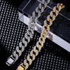 Hip-Hop Cool Style Solid Color Copper Plating Inlay Zircon K Gold Plated Rhodium Plated Unisex Bracelets