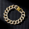 Hip-Hop Cool Style Solid Color Copper Plating Inlay Zircon K Gold Plated Rhodium Plated Unisex Bracelets