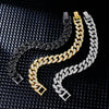 Hip-Hop Cool Style Solid Color Copper Plating Inlay Zircon K Gold Plated Rhodium Plated Unisex Bracelets