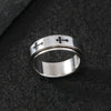 Hip-Hop Cross 304 Stainless Steel Unisex Rings