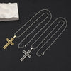 Hip-Hop Cross 201 Stainless Steel Polishing 18K Gold Plated Men'S Pendant Necklace