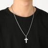 Hip-Hop Cross Solid Color Stainless Steel Plating 18K Gold Plated Charms
