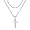 Hip-Hop Cross Stainless Steel Titanium Steel Polishing Unisex Necklace Men Pendant Necklaces