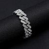 Hip Hop Geometric Rhombus Full Diamond Cuban Chain Necklace Fashion Unisex Statement Jewelry