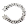 Hip Hop Geometric Rhombus Full Diamond Cuban Chain Necklace Fashion Unisex Statement Jewelry
