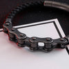 Hip-Hop Geometric 304 Stainless Steel Leather Braid 18K Gold Plated Men'S Bracelets