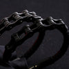 Hip-Hop Geometric 304 Stainless Steel Leather Braid 18K Gold Plated Men'S Bracelets