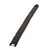 Hip Hop Geometric Stainless Steel Strap Bracelet For Men And Unisex Punk Electroplated Gun Black Watch Chain Style Jewelry