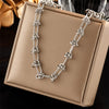 Hip-hop Geometric Titanium Steel Plating 18k Gold Plated Necklace