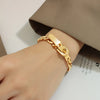 Hip-hop Geometric Titanium Steel Plating Bracelets