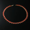 Hip-Hop Heart Shape Alloy Inlay Zircon Men'S Necklace