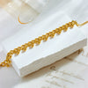 Hip Hop Neutral Style Simple Chain With Steel Ball Stitching And Tassel Titanium Steel Bracelet Geometric Electroplated