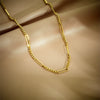 Hip Hop Punk Creative Stitching Titanium Steel Heavy Industry Chain Jewelry Necklace With Geometric Pattern And Electroplating Treatment
