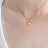 Hip Hop Punk Exaggerated Crayfish Crab Snake Zodiac Animal Pendant Necklace In Titanium Steel With Electroplating For Women