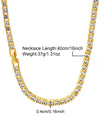 Hip-Hop Punk Necklace Rhinestone Zinc Alloy Inlay Rhinestones Men'S Necklace