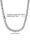 Hip-Hop Punk Necklace Rhinestone Zinc Alloy Inlay Rhinestones Men'S Necklace