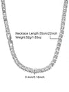 Hip-Hop Punk Necklace Rhinestone Zinc Alloy Inlay Rhinestones Men'S Necklace