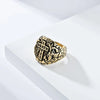 Hip-Hop Retro  304 Stainless Steel Plating 18K Gold Plated Men'S Rings