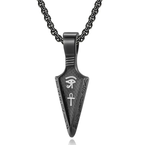 Hip-Hop Retro Box 304 Stainless Steel Plating Inlay Rhinestones 18K Gold Plated Men'S Pendant Necklace
