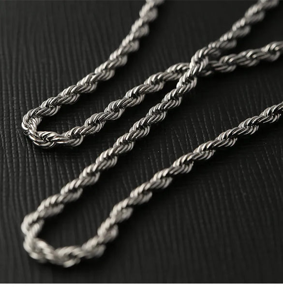 Hip-Hop Retro Classic Style Solid Color 304 Stainless Steel Plating Unisex Necklace